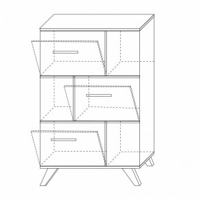 Шкаф низкий с нишами Вега Скандинавия в Невьянске - nevyansk.mebel24.online | фото 8