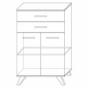 Шкаф низкий Вега Скандинавия в Невьянске - nevyansk.mebel24.online | фото 7