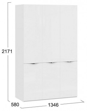 Шкаф платяной Глосс СМ-319.07.431 в Невьянске - nevyansk.mebel24.online | фото 4