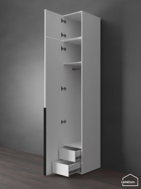 Шкаф с антресолью Linnea MHR-1A-3 2450х400х510 (Белый-М 11.1.2) в Невьянске - nevyansk.mebel24.online | фото 6