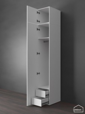 Шкаф с антресолью Linnea MHR-1POA-3 2450х400х510 (Белый-М 11.1.1) в Невьянске - nevyansk.mebel24.online | фото 6