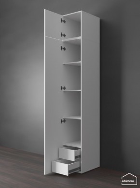 Шкаф с антресолью Linnea MHR-1POA-4 2450х400х510 (Белый-М 11.1.2) в Невьянске - nevyansk.mebel24.online | фото 5