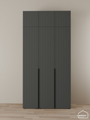 Шкаф с антресолью Linnea MHR-3A-2 2450х1200х510 (Графит-М 11.1.25) в Невьянске - nevyansk.mebel24.online | фото 1
