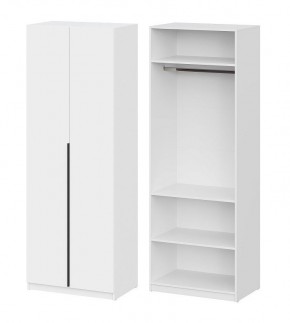 Шкаф ШК-5 + 2 полки (800) Белый текстурный в Невьянске - nevyansk.mebel24.online | фото