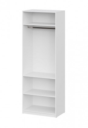 Шкаф ШК-5 + 2 полки (800) Белый текстурный в Невьянске - nevyansk.mebel24.online | фото 3