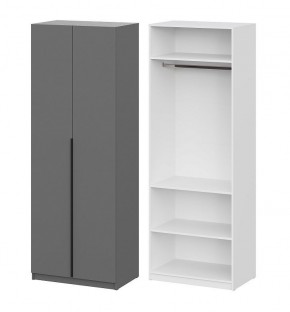 Шкаф ШК-5 + 2 полки (800) Графит серый в Невьянске - nevyansk.mebel24.online | фото