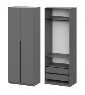 Шкаф ШК-5 + 2 полки + ящики (800) Графит в Невьянске - nevyansk.mebel24.online | фото 1