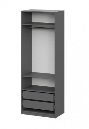 Шкаф ШК-5 + 2 полки + ящики (800) Графит в Невьянске - nevyansk.mebel24.online | фото 4