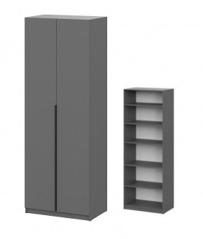 Шкаф ШК-5 + 4 полки (800) Графит в Невьянске - nevyansk.mebel24.online | фото 1