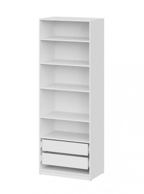Шкаф ШК-5 + 4 полки + ящики (800) Белый текстурный в Невьянске - nevyansk.mebel24.online | фото