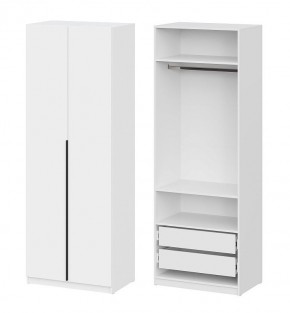 Шкаф ШК-5 + 2 полки + ящики (800) Белый текстурный в Невьянске - nevyansk.mebel24.online | фото
