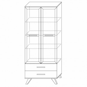 Шкаф-витрина 800 Вега Скандинавия в Невьянске - nevyansk.mebel24.online | фото 3