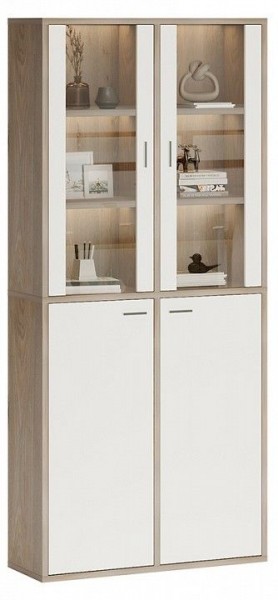 Шкаф-витрина Домино СУ(ш2в2)+2ФС+2ФГ в Невьянске - nevyansk.mebel24.online | фото 2