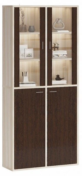 Шкаф-витрина Домино СУ(ш2в2)+2ФС+2ФГ в Невьянске - nevyansk.mebel24.online | фото 2