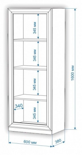 Шкаф-витрина Нобиле ВтН-ФСД в Невьянске - nevyansk.mebel24.online | фото 2