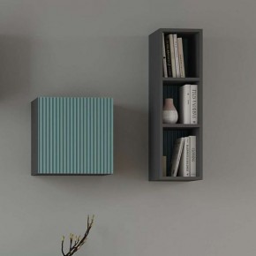 Сириния Куб 2 серый графит/МДФ бриз в Невьянске - nevyansk.mebel24.online | фото 3