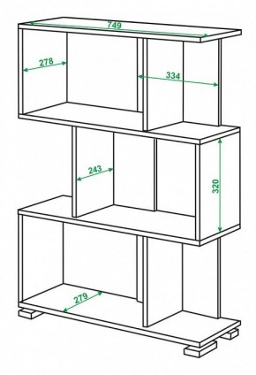 Стеллаж Домино нельсон СЛ-5-3 в Невьянске - nevyansk.mebel24.online | фото 2