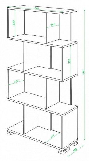 Стеллаж Домино нельсон СЛ-5-4 в Невьянске - nevyansk.mebel24.online | фото 2