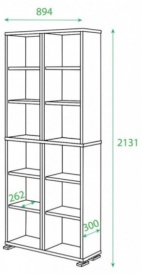 Стеллаж Домино ПУ-30-1 в Невьянске - nevyansk.mebel24.online | фото 2