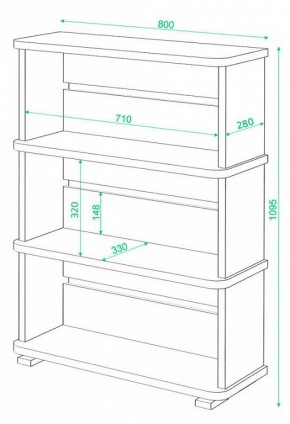 Стеллаж Домино СБ-25/3 в Невьянске - nevyansk.mebel24.online | фото 3