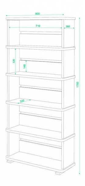 Стеллаж Домино СБ-25/5 в Невьянске - nevyansk.mebel24.online | фото 2