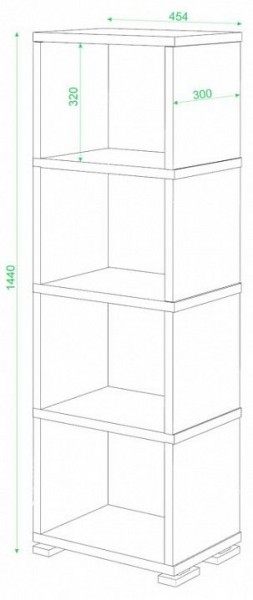 Стеллаж-колонка Домино СБ-15/4 в Невьянске - nevyansk.mebel24.online | фото 2