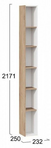 Стеллаж-колонка Порто ТД-393.07.25 в Невьянске - nevyansk.mebel24.online | фото 5