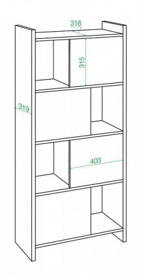 Стеллаж комбинированный Домино Лайт СТЛ-3В в Невьянске - nevyansk.mebel24.online | фото 2