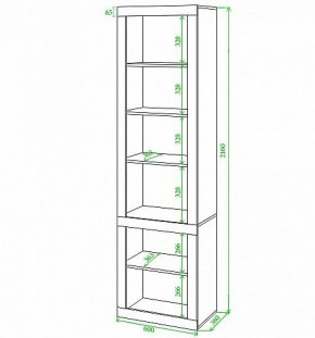 Стеллаж комбинированный Toivo ВтВ в Невьянске - nevyansk.mebel24.online | фото 2