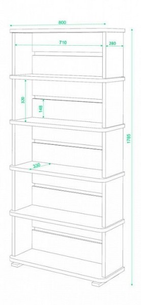 Стеллаж СБ-25/5 в Невьянске - nevyansk.mebel24.online | фото 2