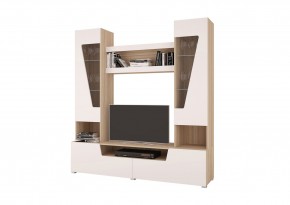 Стенка АНТАЛИЯ 2 (Сонома/Белый софт) в Невьянске - nevyansk.mebel24.online | фото