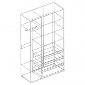 СТИЛ Шкаф 3-ств с 3 ящиками в Невьянске - nevyansk.mebel24.online | фото 2