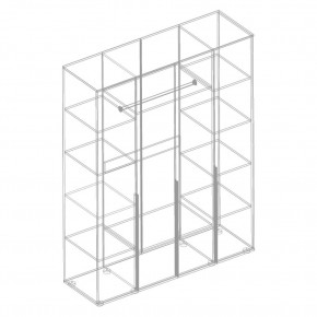 СТИЛ Шкаф 4-ств для одежды в Невьянске - nevyansk.mebel24.online | фото 2