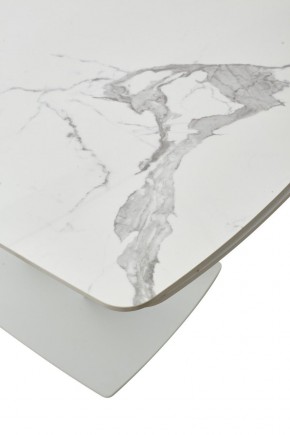 Стол ALATRI 120 GLOSS STATUARIO WHITE SOLID CERAMIC / WHITE, ®DISAUR в Невьянске - nevyansk.mebel24.online | фото 10