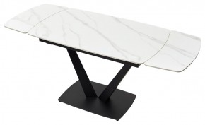Стол ALATRI 120 MATT WHITE MARBLE SOLID CERAMIC / BLACK, ®DISAUR в Невьянске - nevyansk.mebel24.online | фото 4