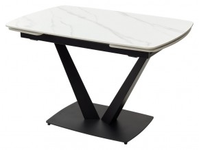Стол ALATRI 120 MATT WHITE MARBLE SOLID CERAMIC / BLACK, ®DISAUR в Невьянске - nevyansk.mebel24.online | фото 7