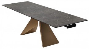 Стол ALES 180 BLACK GRAVE SOLID CERAMIC, керамика / бронзовый, ®DISAUR в Невьянске - nevyansk.mebel24.online | фото 7