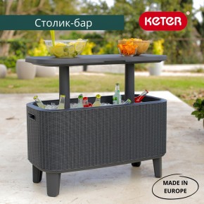 Стол Беви Бар (Bevy Bar Large Cool Bar), графит в Невьянске - nevyansk.mebel24.online | фото 1