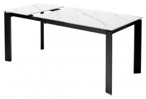 Стол CORNER 120 MATT WHITE MARBLE SOLID CERAMIC / BLACK, ®DISAUR в Невьянске - nevyansk.mebel24.online | фото 5