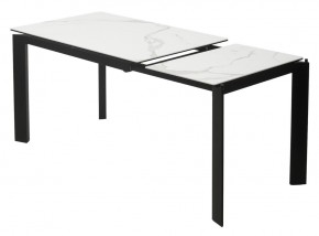 Стол CORNER 120 MATTE STATUARIO Белый мрамор матовый керамика, стекло/ черный каркас, ®DISAUR в Невьянске - nevyansk.mebel24.online | фото 4