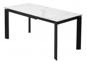 Стол CORNER 120 MATTE STATUARIO Белый мрамор матовый керамика, стекло/ черный каркас, ®DISAUR в Невьянске - nevyansk.mebel24.online | фото 5