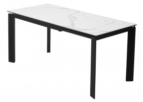Стол CORNER 120 MATTE STATUARIO Белый мрамор матовый керамика, стекло/ черный каркас, ®DISAUR в Невьянске - nevyansk.mebel24.online | фото 6