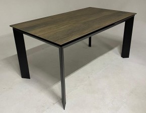 Стол CREMONA 140 KL-61 под дерево, итальянская керамика/ черный каркас, ®DISAUR в Невьянске - nevyansk.mebel24.online | фото 2