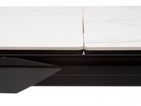 Стол CREMONA 140 MATTE STATUARIO Белый мрамор матовый, керамика/ черный каркас, ®DISAUR в Невьянске - nevyansk.mebel24.online | фото 4