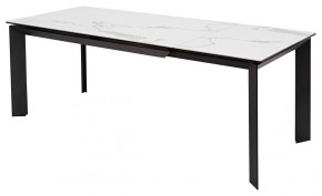 Стол CREMONA 140 MATTE STATUARIO Белый мрамор матовый, керамика/ черный каркас, ®DISAUR в Невьянске - nevyansk.mebel24.online | фото 5