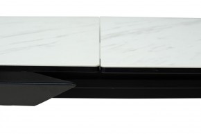 Стол CREMONA 160 KL-99 Белый мрамор матовый, итальянская керамика / черный каркас, ®DISAUR в Невьянске - nevyansk.mebel24.online | фото 4