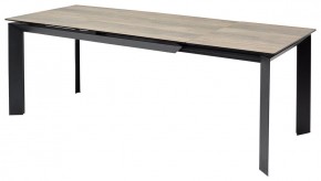 Стол CREMONA 180 KL-61 Под дерево, итальянская керамика / черный каркас, ®DISAUR в Невьянске - nevyansk.mebel24.online | фото 1