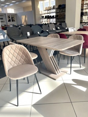 Стол EXEL 140 Дуб Трюфель/ Алюминий М-City в Невьянске - nevyansk.mebel24.online | фото 2