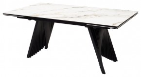 Стол IVAR 180 MARBLES KL-188 Контрастный мрамор, итальянская керамика, ®DISAUR в Невьянске - nevyansk.mebel24.online | фото 1
