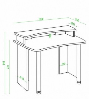 Стол компьютерный Домино Лайт СКЛ-Софт120+НКИЛ120 в Невьянске - nevyansk.mebel24.online | фото 2